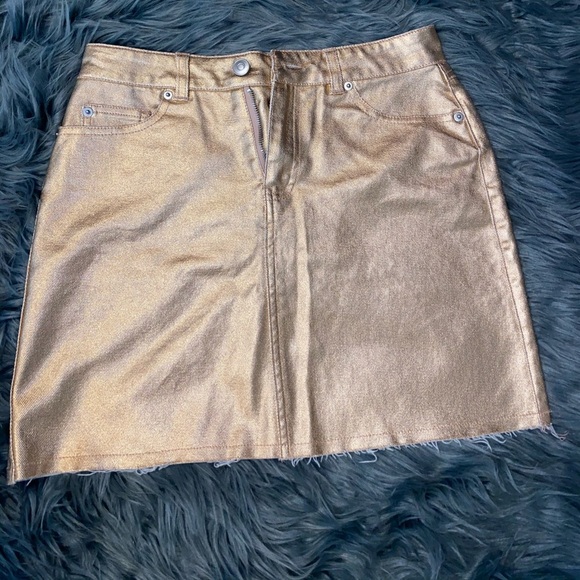 Forever 21 Metallic Skirt - Picture 1 of 5